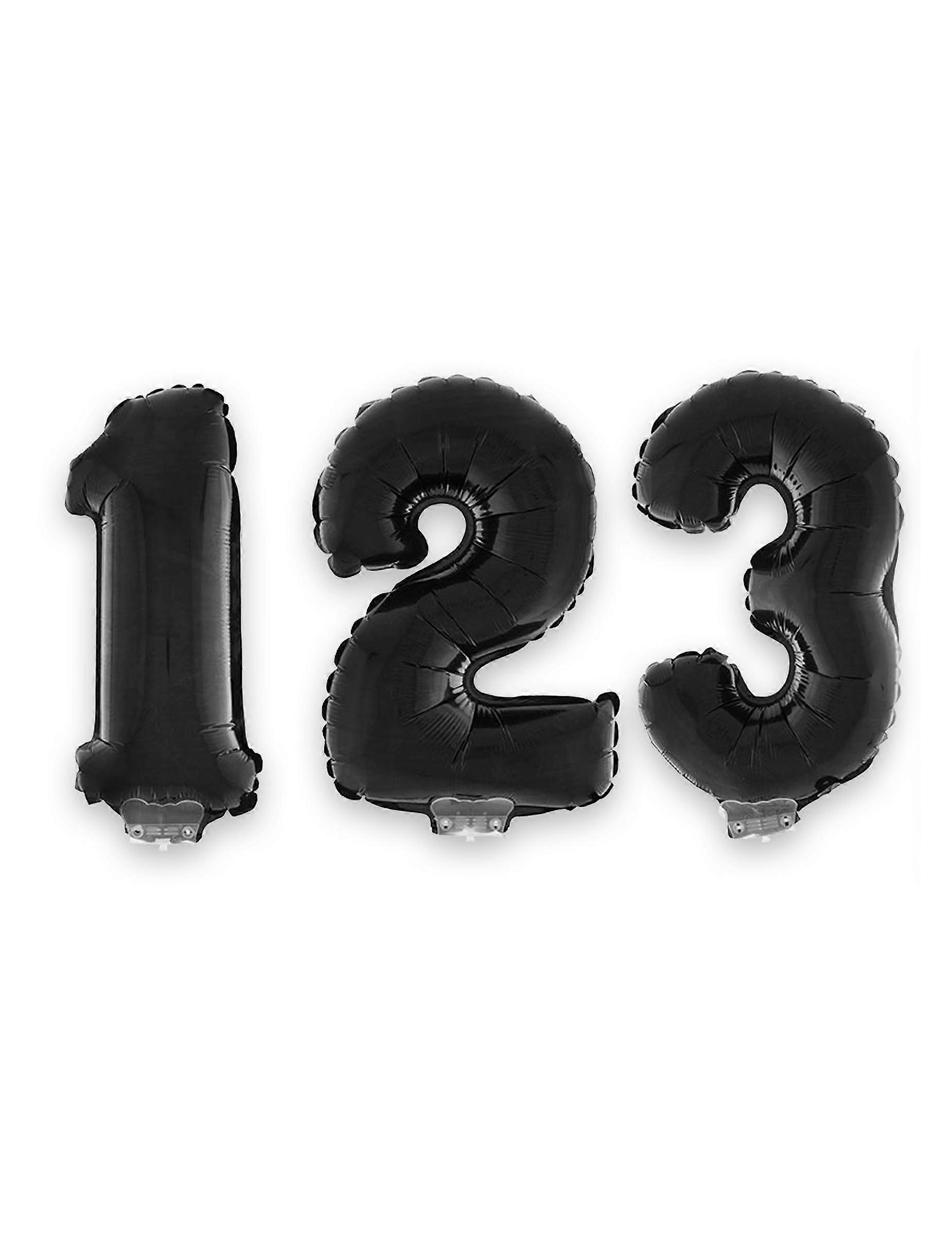 Black number foil balloon 40 cm