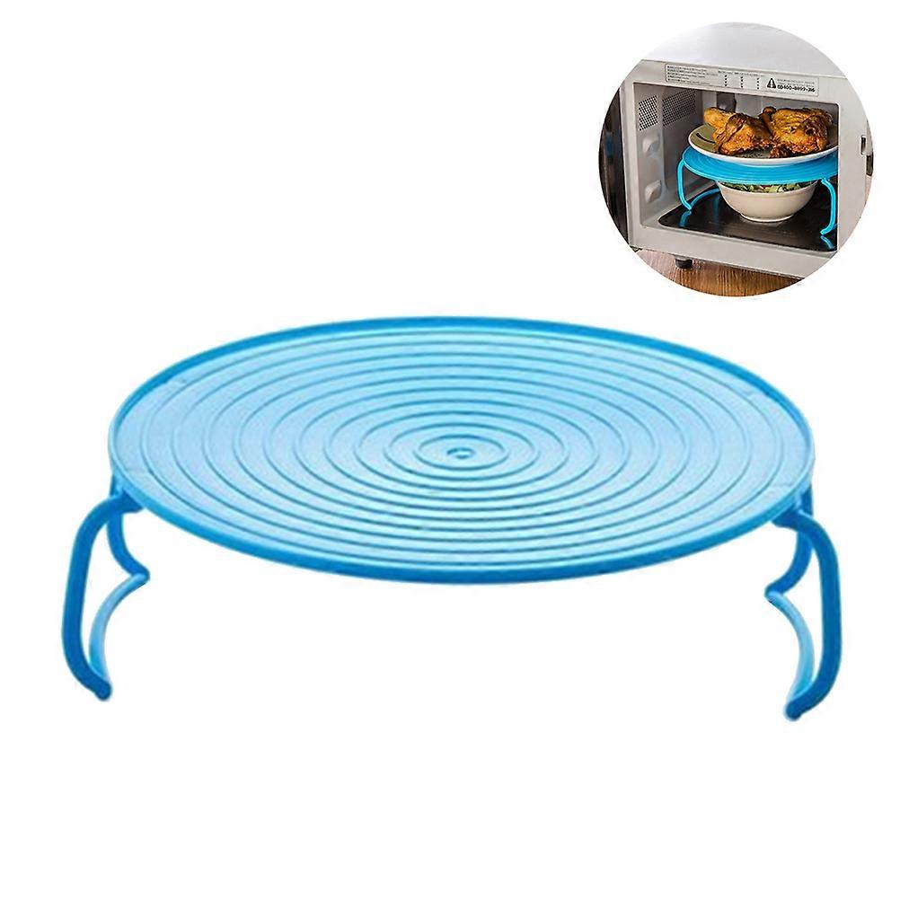 Kitchen Steamer Dish Storage Rack for Microwave Dish Storage Blue