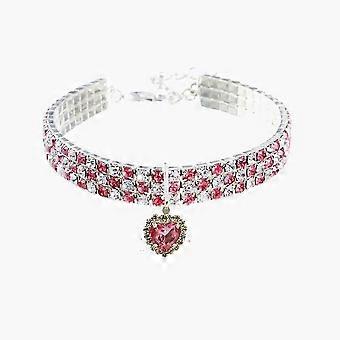 Cat Collar Adjustable Diamond Heart S