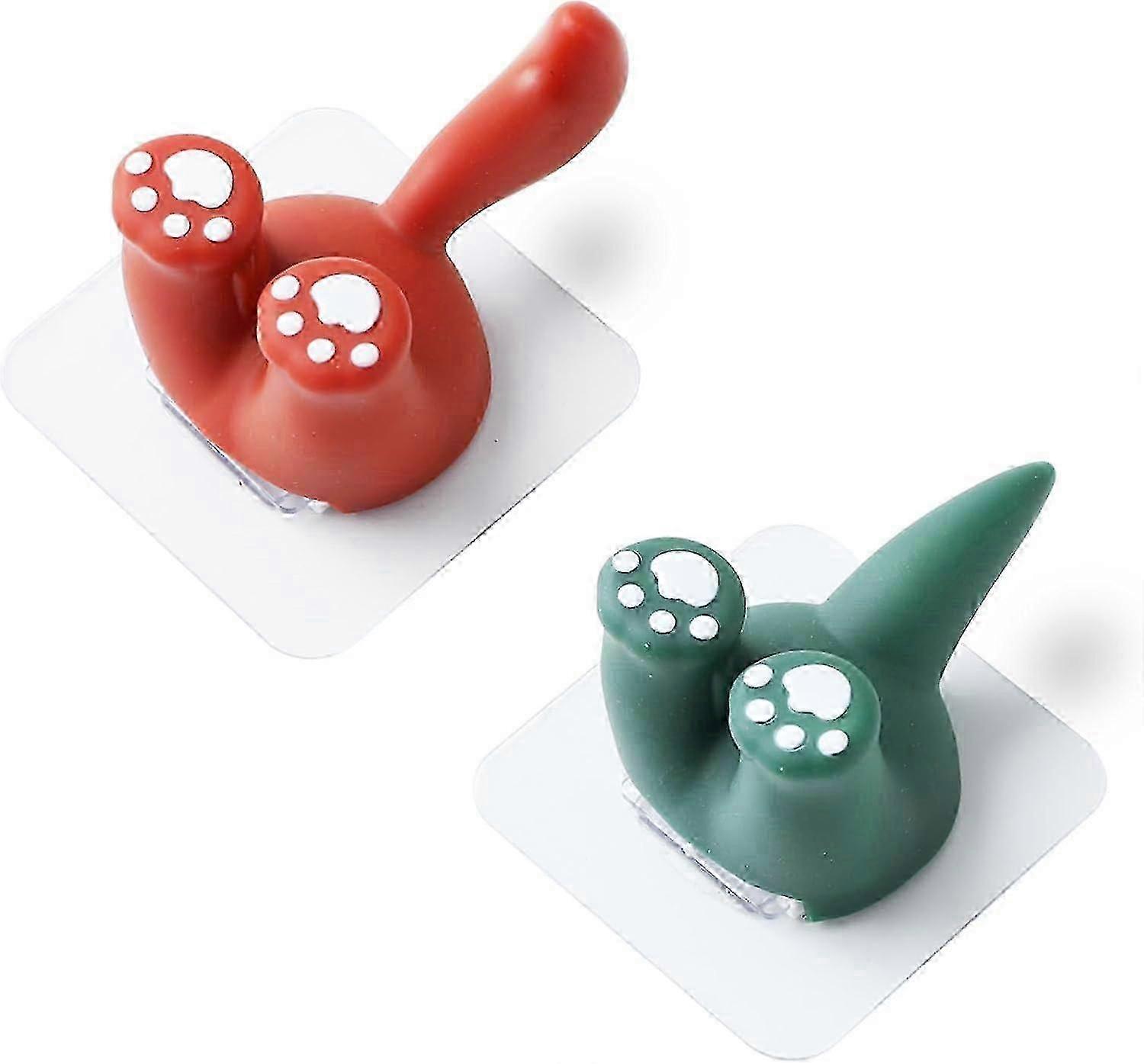 Cartoon Animal Tail Toothbrush Hooks