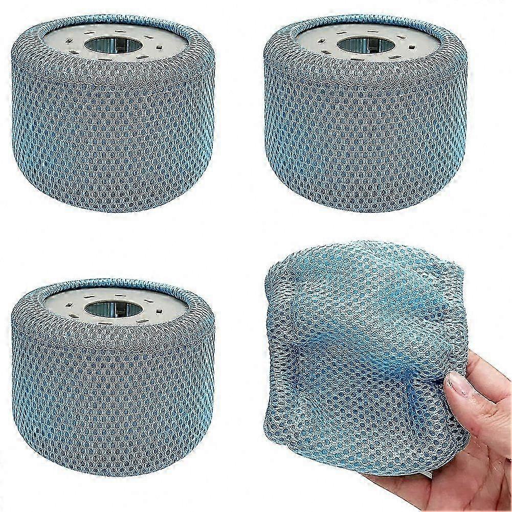 Strainer Replacement Filter Net, 4-Pack Protective Guard for Tub, Pool & Spa, 90-Pleat Accessory