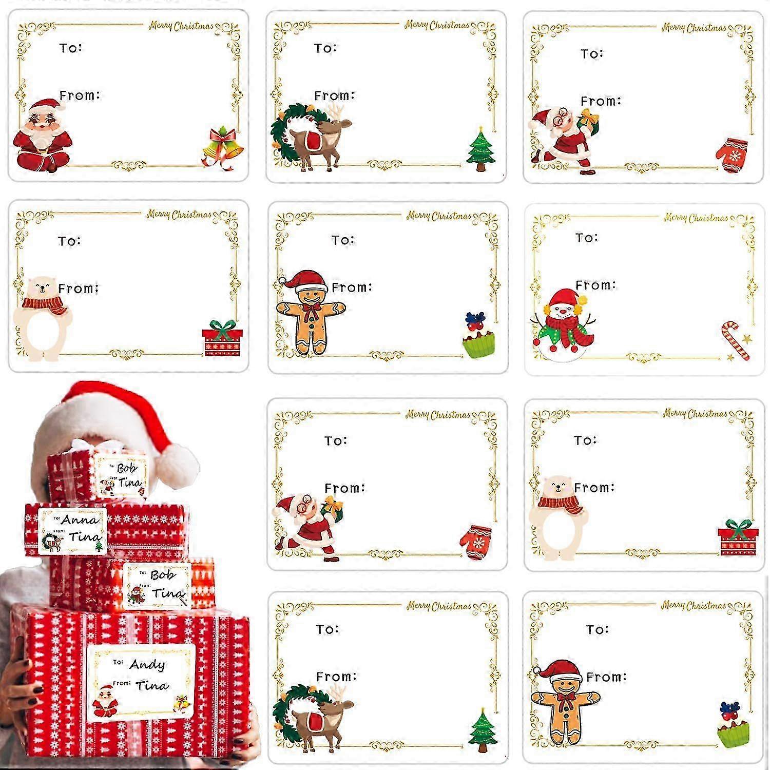 150 Self-Adhesive Festive Gift Tags