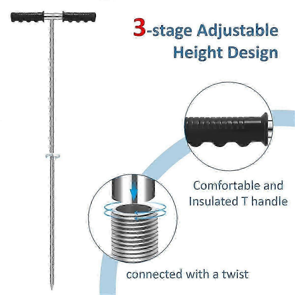 Adjustable Stainless Steel Ground Rod