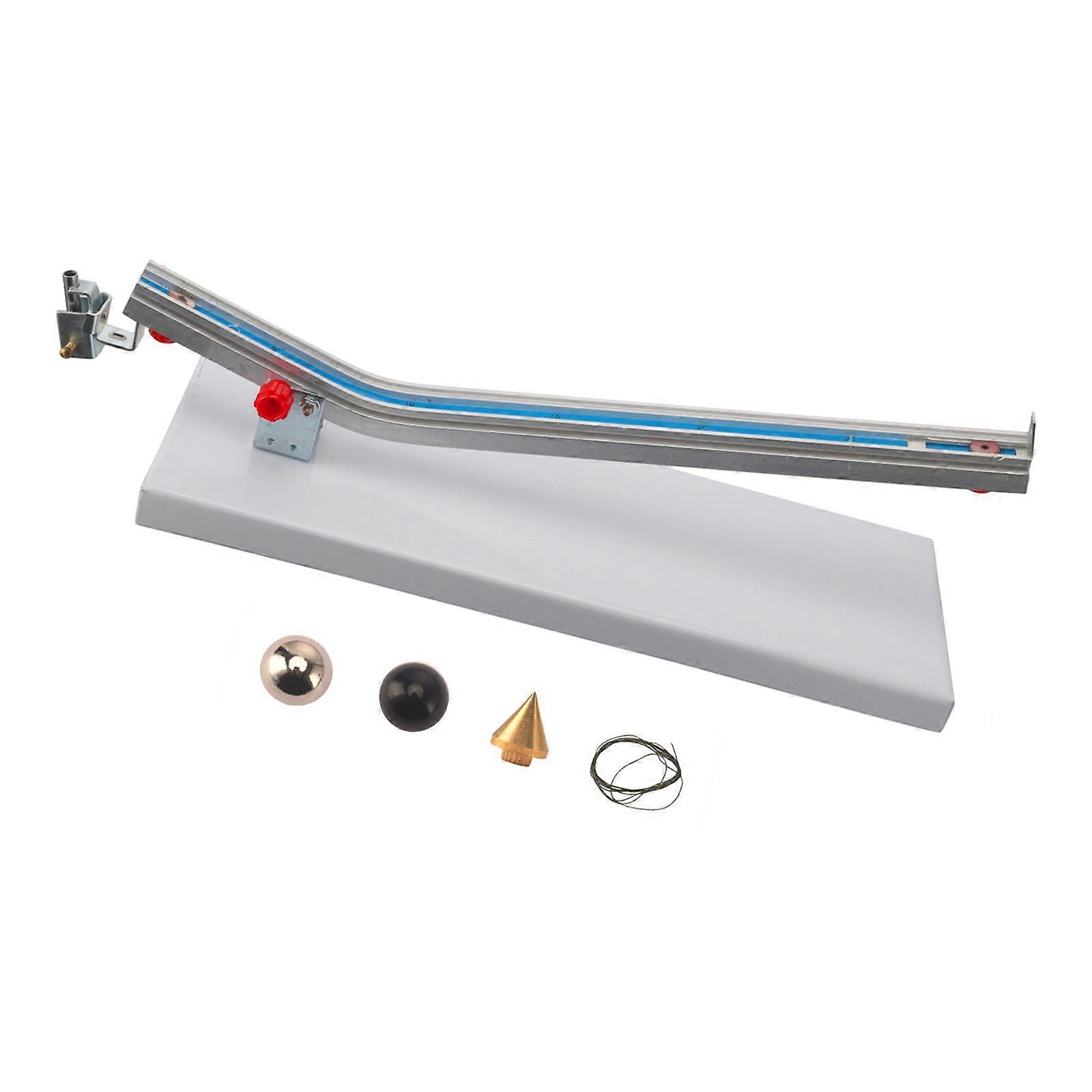 Graduated Collision Experiment Apparatus for Hands-On Motion Learning, with a Rectangular Base for Students and Physics Enthusiasts Multicolor