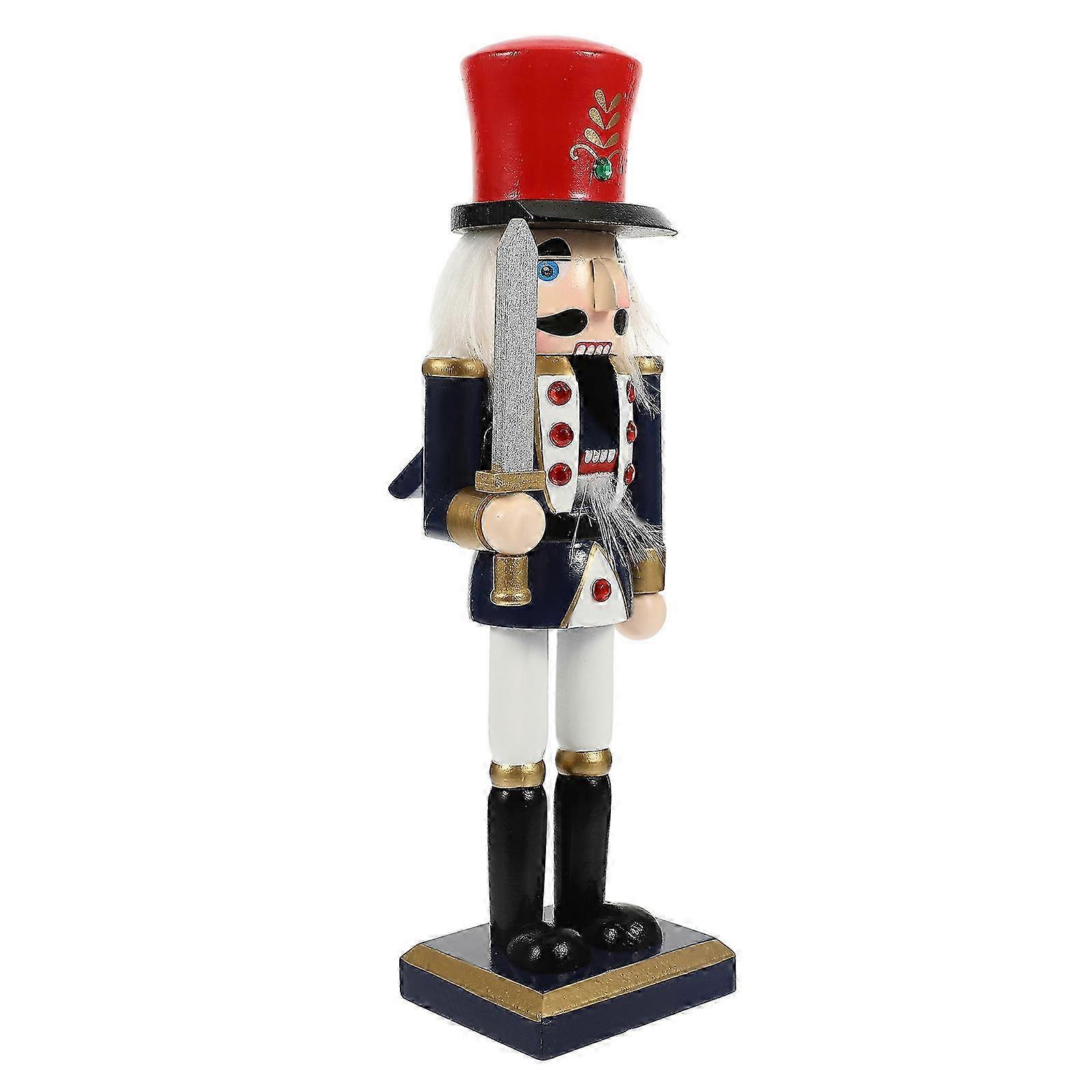 Wood Nutcracker Ornament Nutcracker Decoration Christmas Table Decor