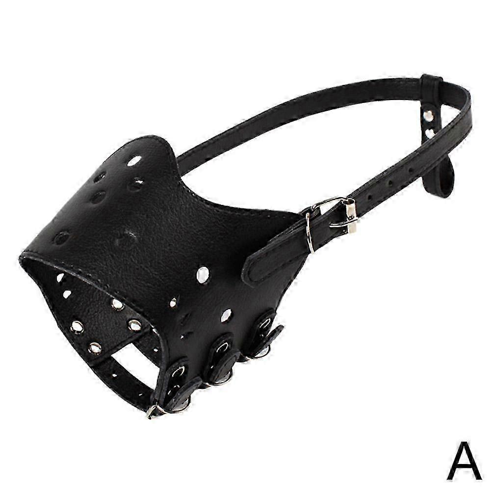 Breathable Adjustable Dog Muzzle PU