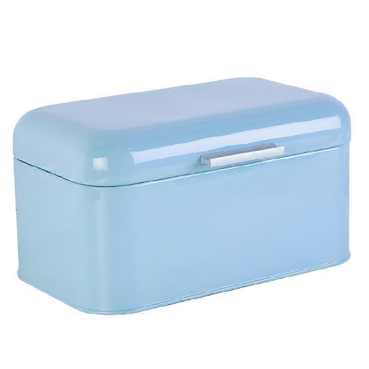 Tin Bread Container Practical Solution Metal Bread Bin With Flipping Top Lid Suitable For Kitchen Organization