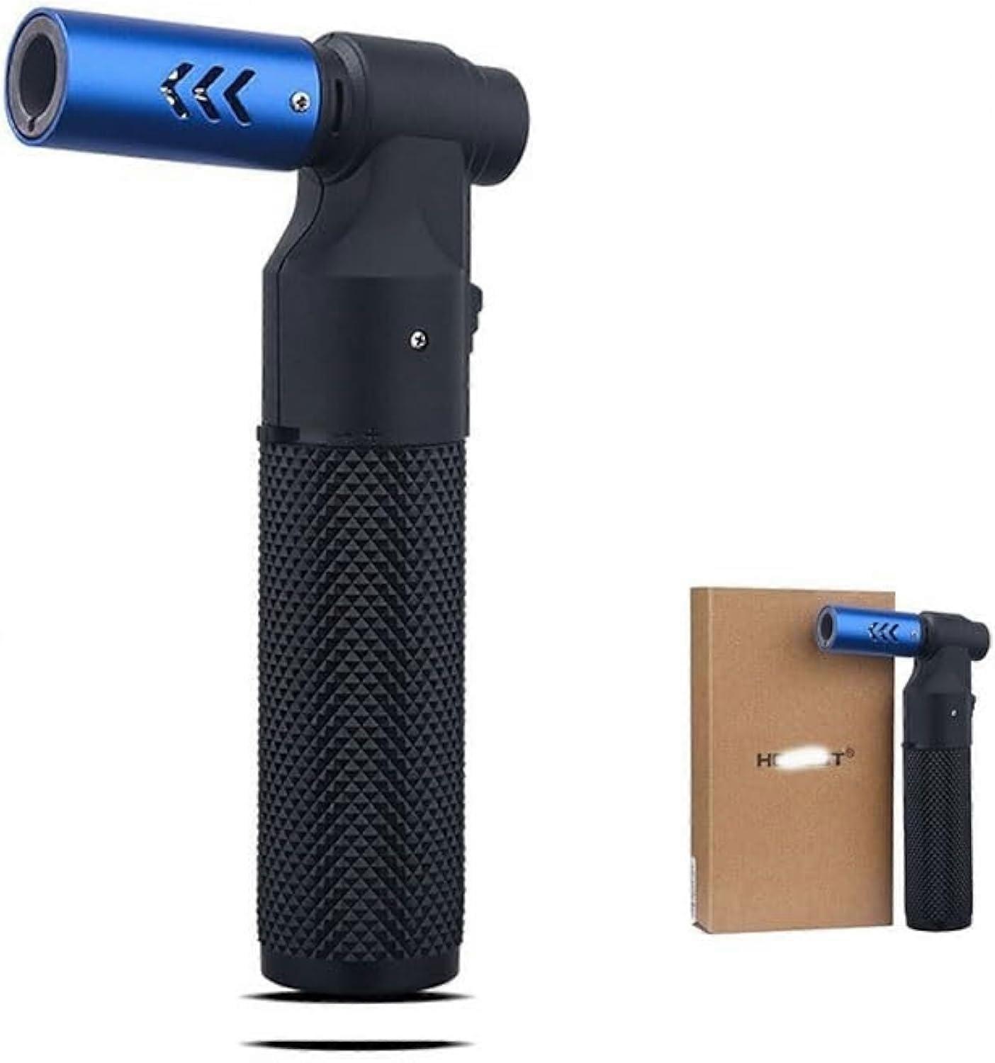 Refillable Butane Torch Lighter with Adjustable Jet Flame for Camping, Cooking & Welding
