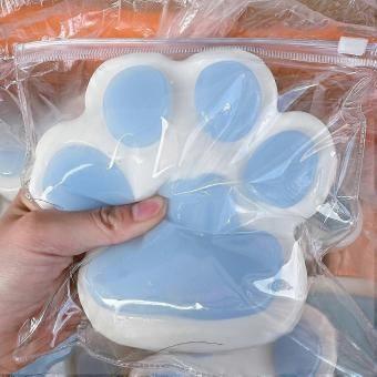 Handmade Taba Big Cat Paw Silicone Squeeze Toys for Stress Relief, Giant Paw Sensory Toys for Anxiety & Relaxation-say