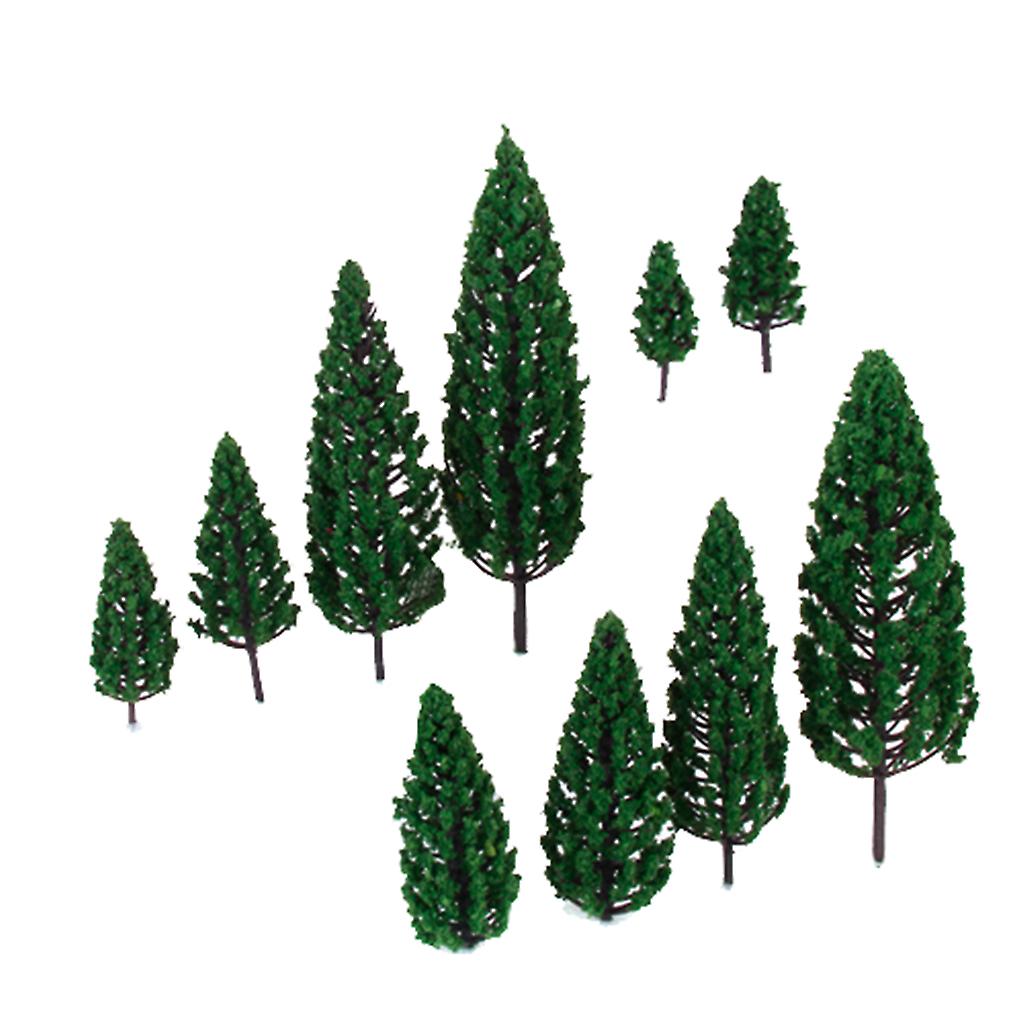 52pcs Architecture Scenery Model Trees Train Railroad Landscape HO OO Scale
