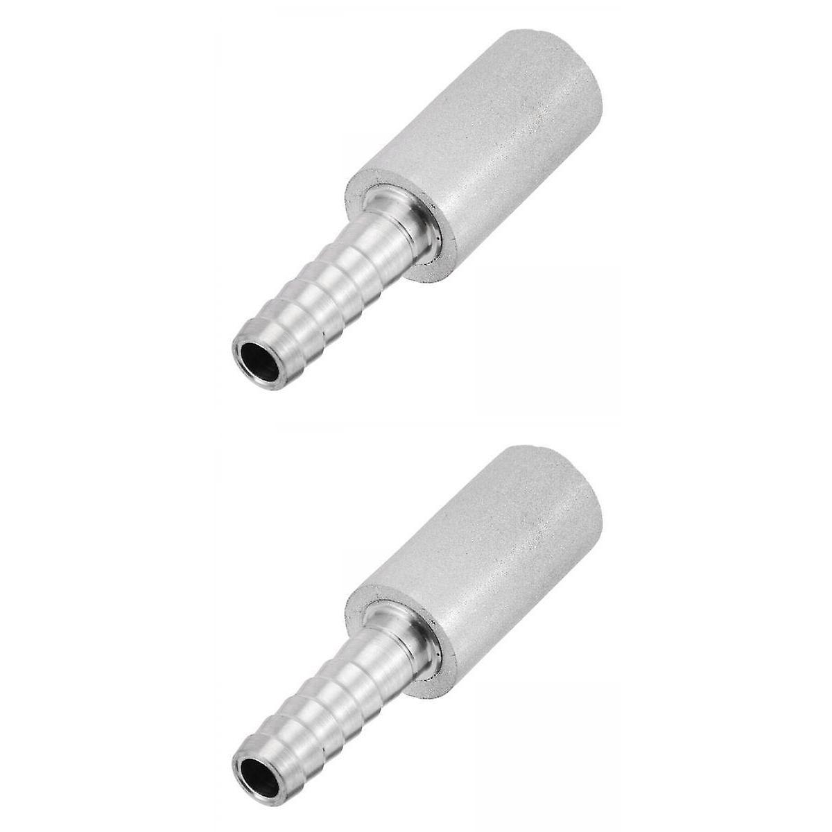 2pcs Stainless Steel Beer Wine Fitting Diffusion Stone for Home Brewing
