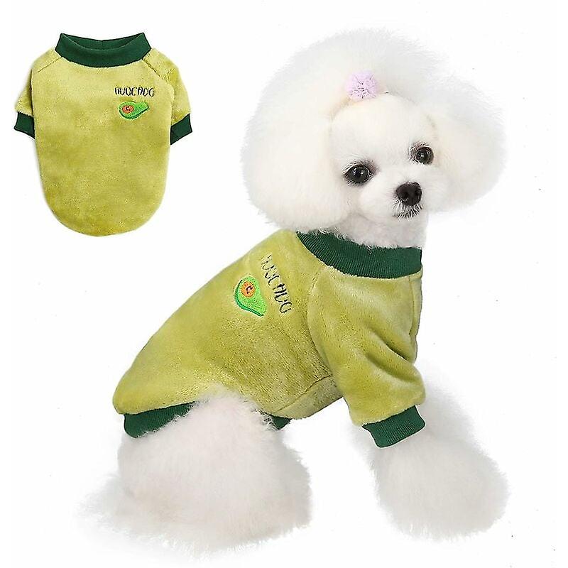Fruit Pattern Woolen Pet Sweater (Green, L)