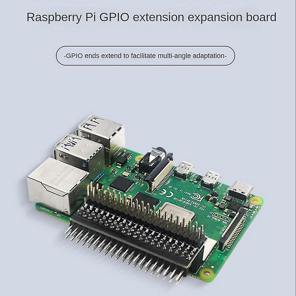 5pcs Gpio Edge Extension For 4b / 3b+ / 3b / Zero W / Zero Male Header Double Row Straight Gpio Header
