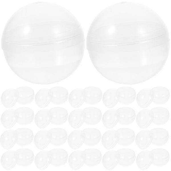 50 Pcs Vending Machine Empty Capsules Toy Vending Machine Round Clear Capsules