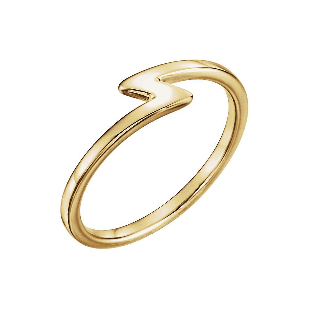 14k Yellow Gold Stackable Ring Size 6.5-Stackable-Ring for Women - 2.3 Grams