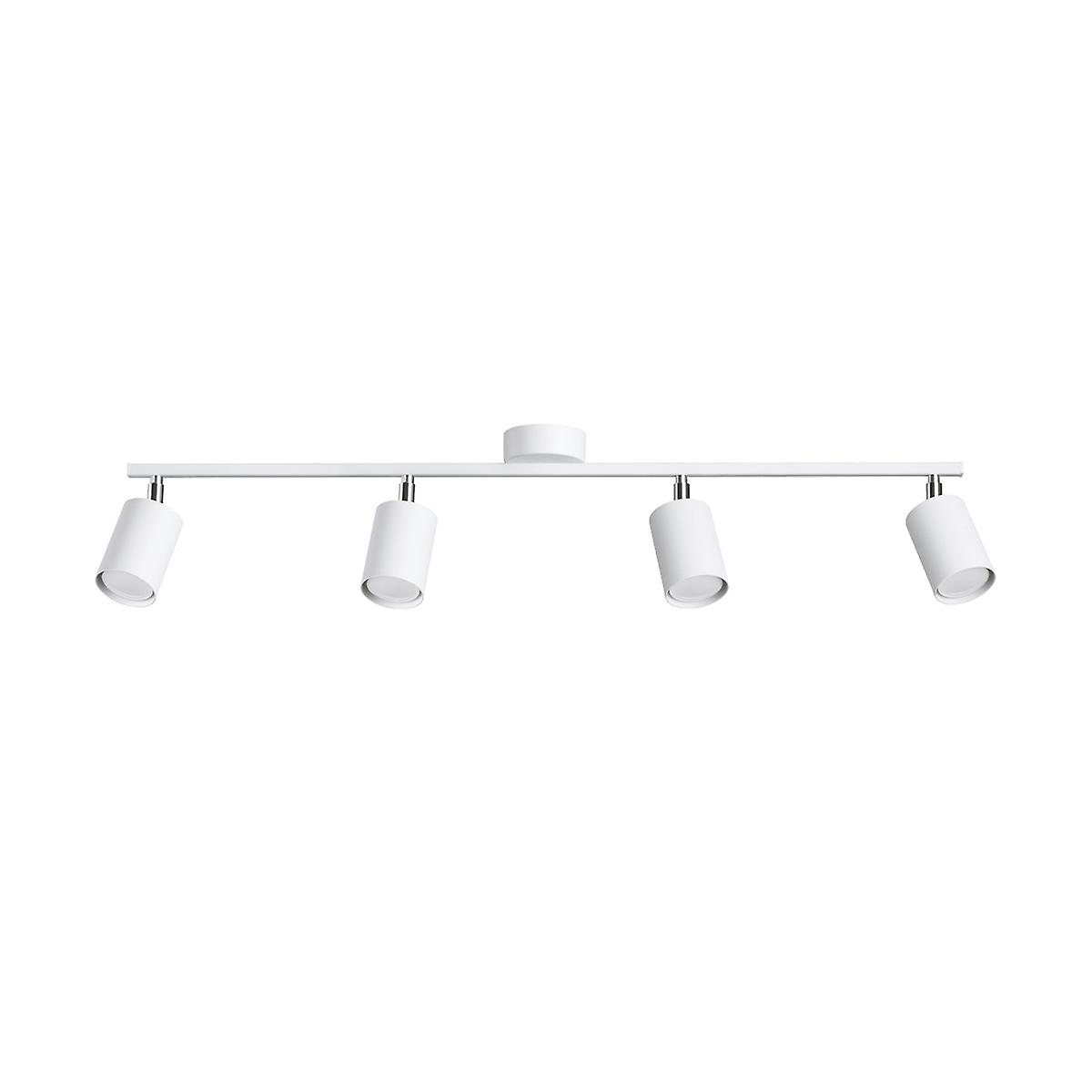 Lemmi Modern Ceiling Spotlight Bar White 4x GU10