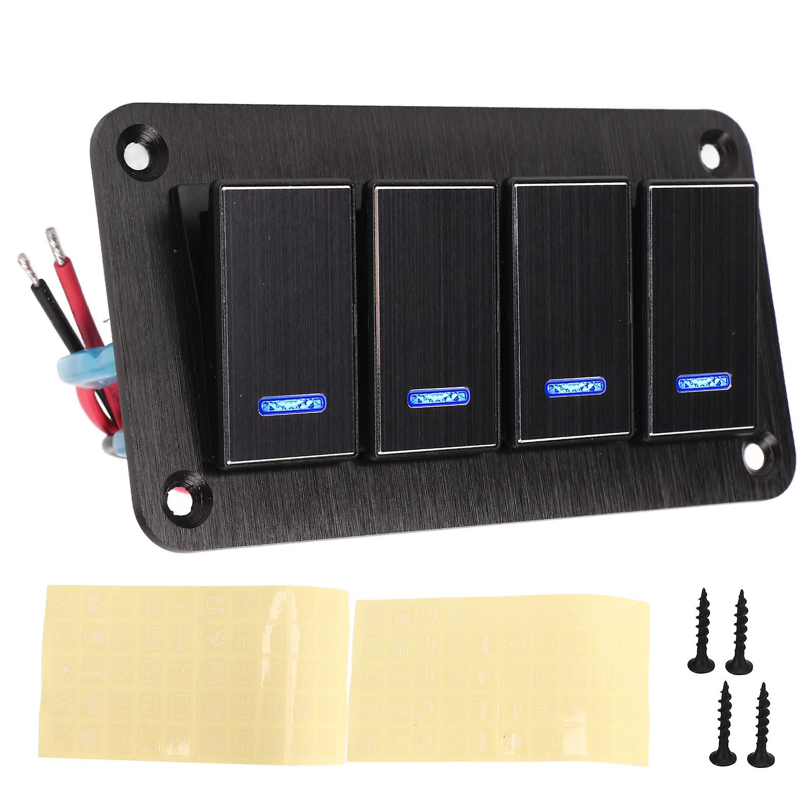 Position Waterproof 3 Pin On/Off Pre-Wired Rocker Switch Panel for Automotive Vehicle