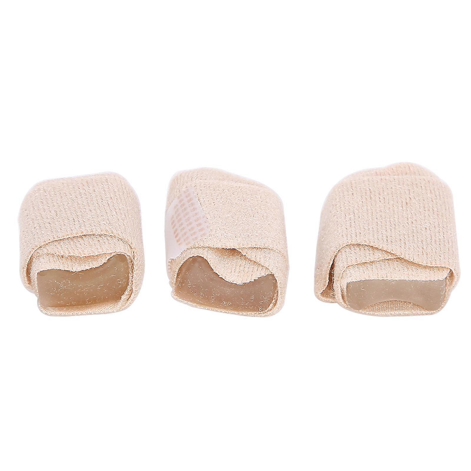 3pcs Toe Overlap Hallux Valgus Correction Bandage Elastic Fabric Toe Corrector Wrap