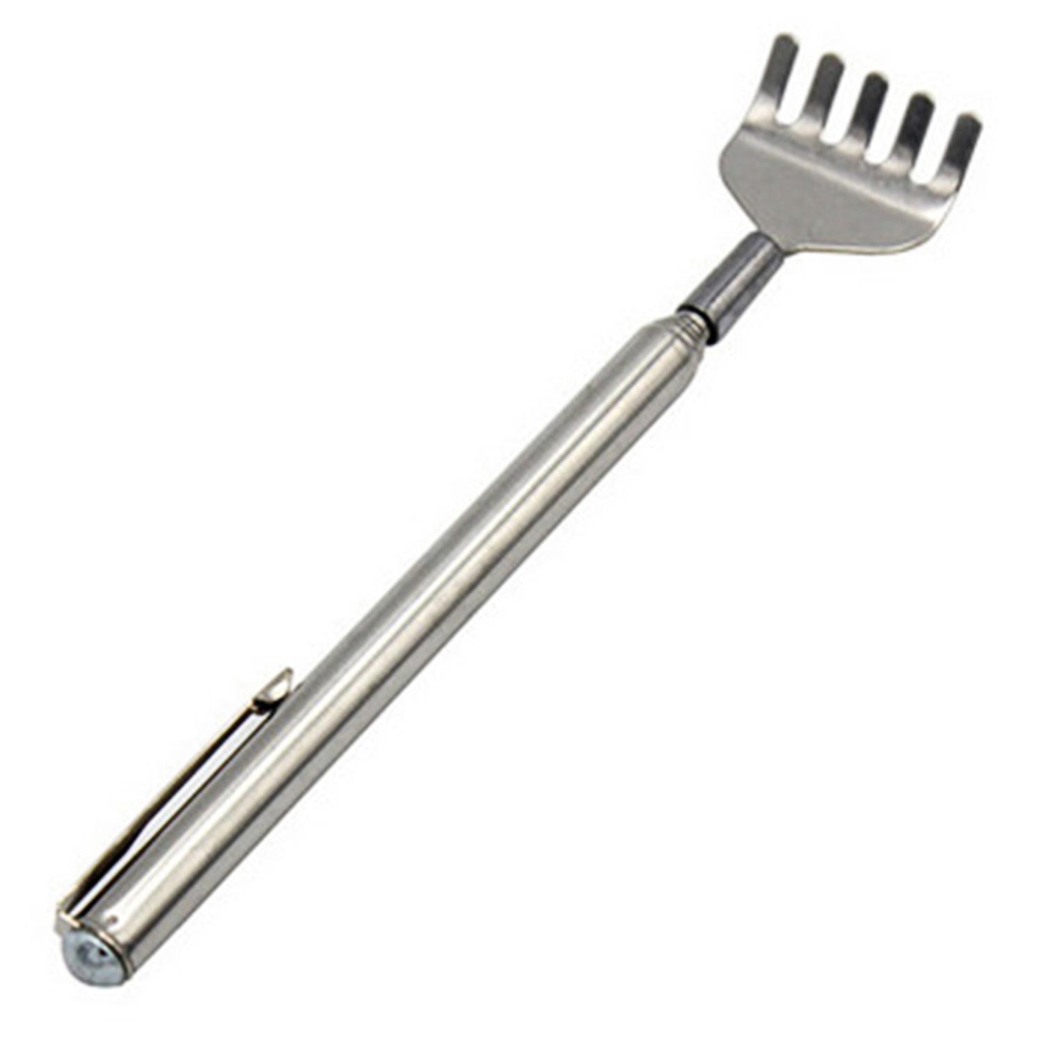 Scratcher Stick Telescopic Handle Eliminating Back Itching Stainless Steel Extendable Back Scratcher