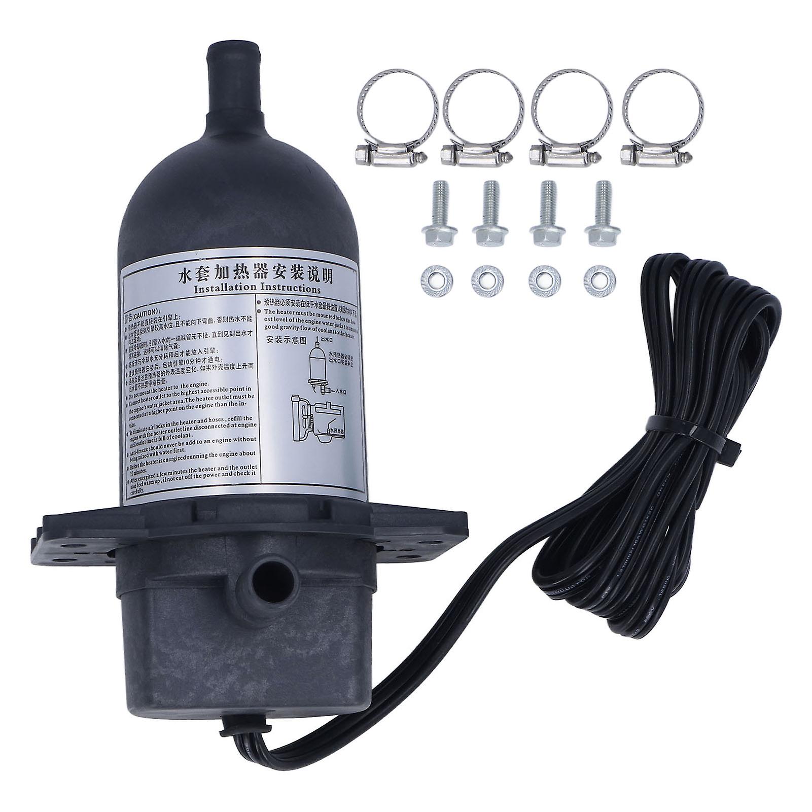 Engine Heater Self Circulation Start Coolant Pre Heater Thermostat for Generator 1500W 120V