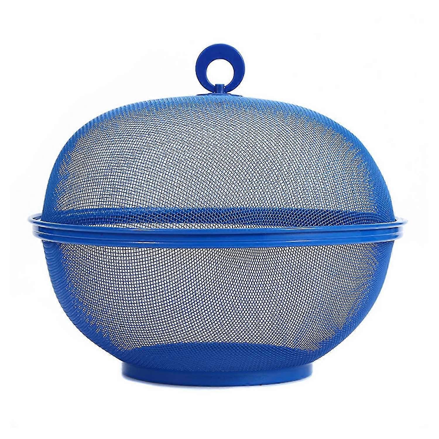 Mesh Fruit Basket With Lid Food Grade Large Capacity Multifunctional Fast Draining Prevent Fly Stain