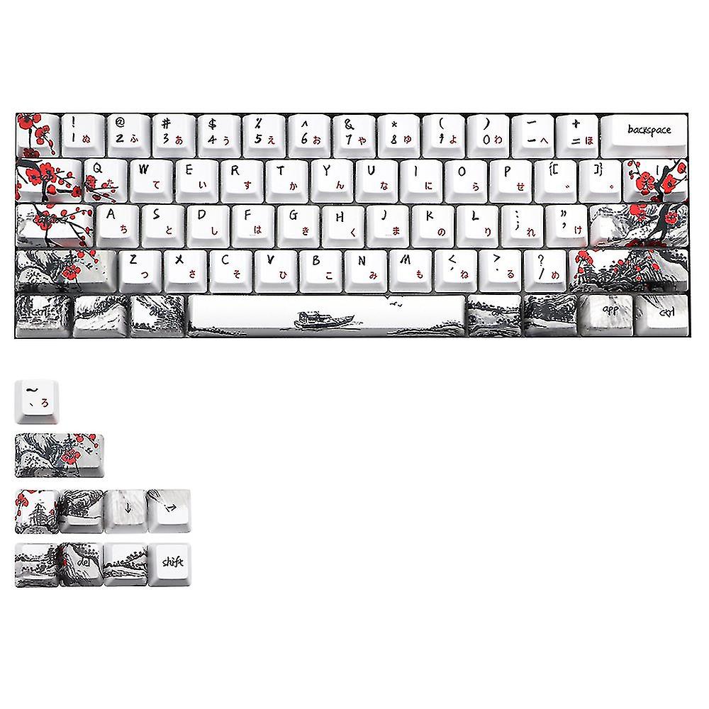 الجدة في جميع أنحاء صبغ Subbed 71 مفتاح الملف الشخصي Keycap ل Gh60 Rk61 Alt61 Gk61 Gk64 Dz60 Keycaps ، جي بي - يويو
