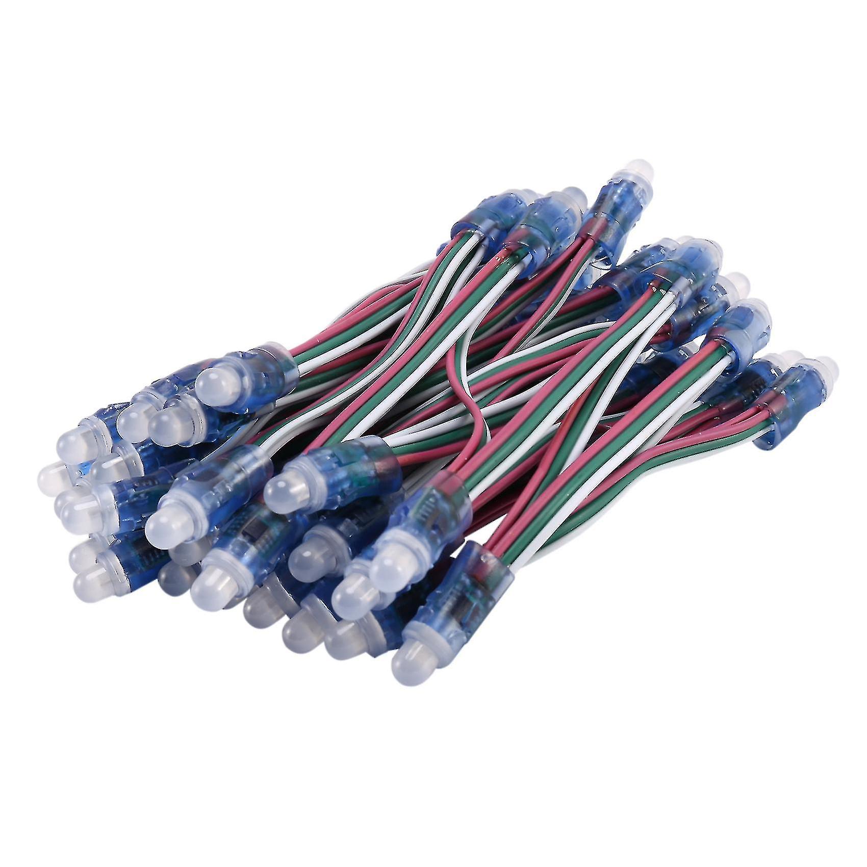 50 X 12mm Modulo Led RGB WS2811 Striscia Led Indirizzabile Pixel Digitale Impermeabile 5V-YUHAO