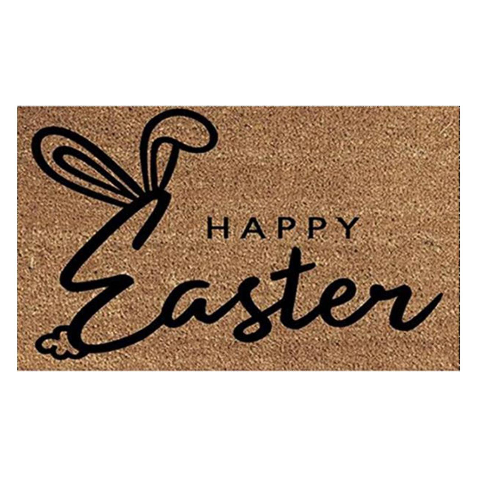 Påsk Dörrmatta Påskägg Kanin Entré Front Veranda Mattor Anti-halk Bottengolv Inomhus Utomhus Matta För Hem Uteplats Heminredning