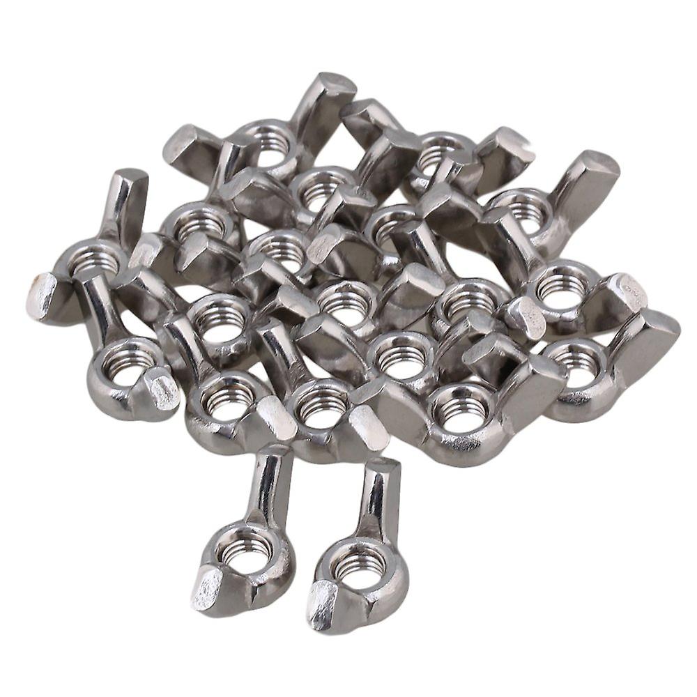20 x Silver White M8 Nuts 304 Stainless Steel Male Thread