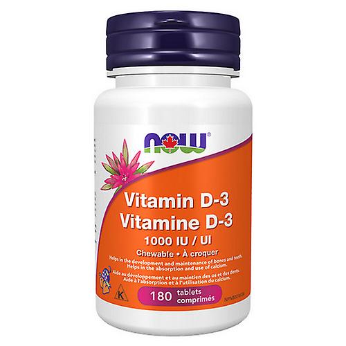 Vitamin D-3,1,000 IU,180 Chewable Tablets by Now