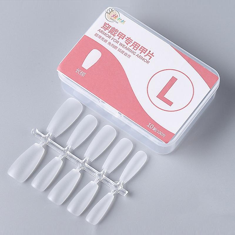 10pairs Of 100pcs/Box False Nails Tip Long Ladder L