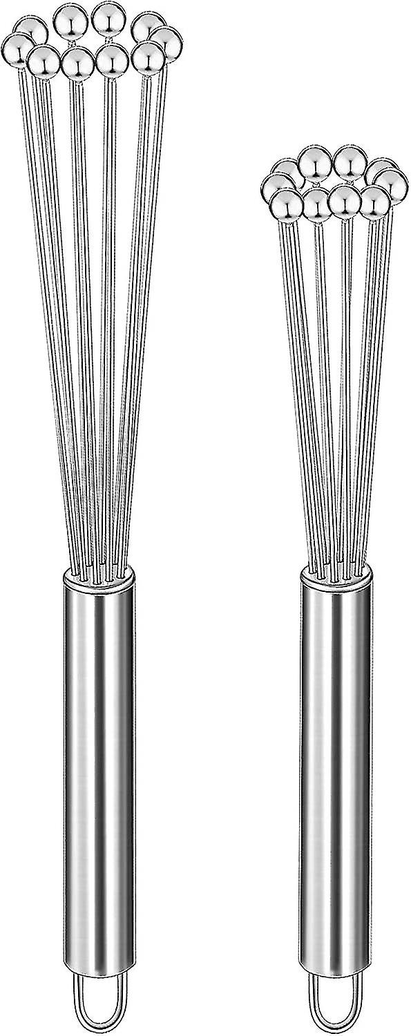 2 Piece Stainless Steel Ball Whiskers Set Kitchen Tools