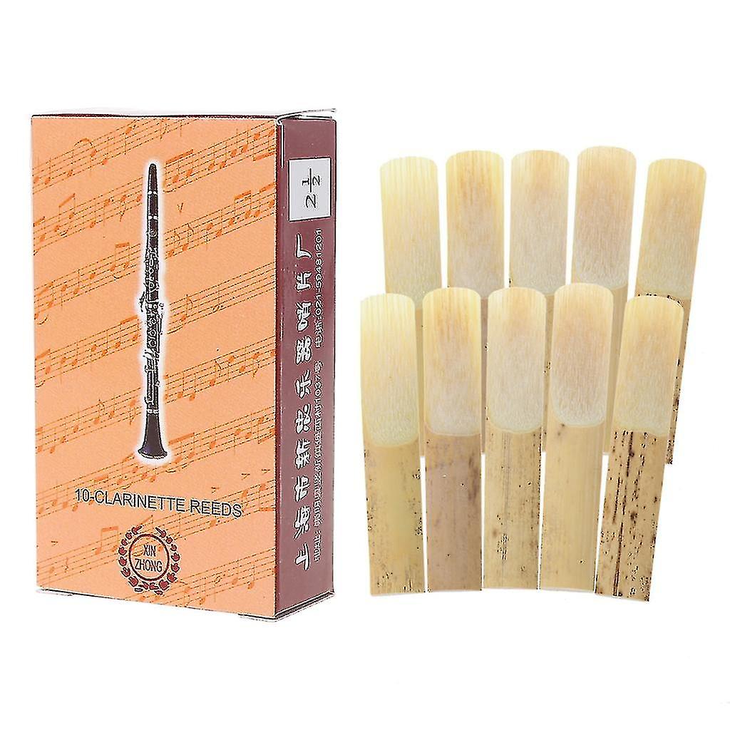 10x Clarinet Reeds Hardness 1.5 2.0 2.5 Bb Clarinet Instrument Reed Beginners