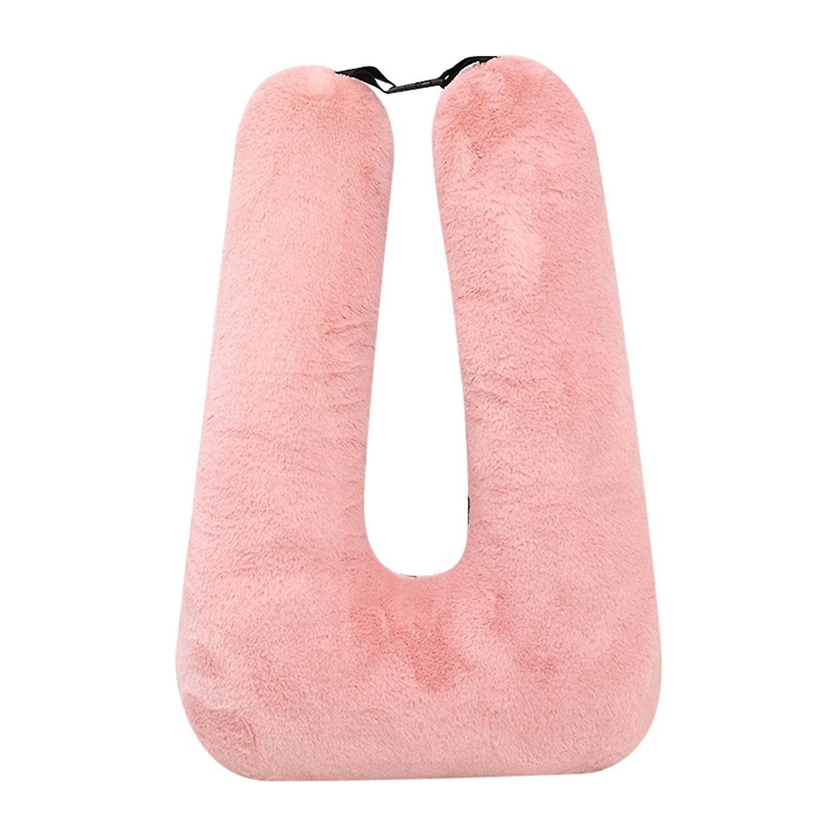 Travel Pillow, Children'S Travel Pillow, Multifunctional Car U-Shaped Pillow,Rear Seat Supports and Body(Pink)