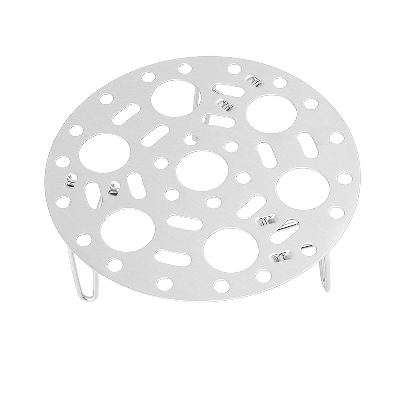 Steaming Rack Stainless Foldable Multi Function Steel Steaming Tray Dumplings Egg Steaming Tool for Home Restaurant Silver 