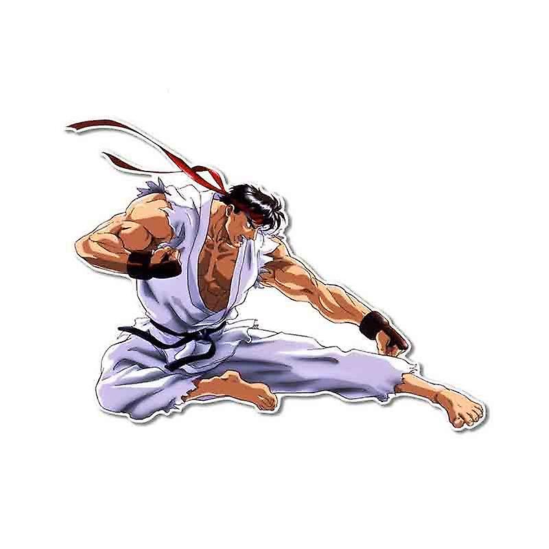 Interesting 13cm X 9.6cm For Ryu Fighter Vinyl Decalss Custom Printing Waterproof Car Stickers Window Trunk Van Suv Decals