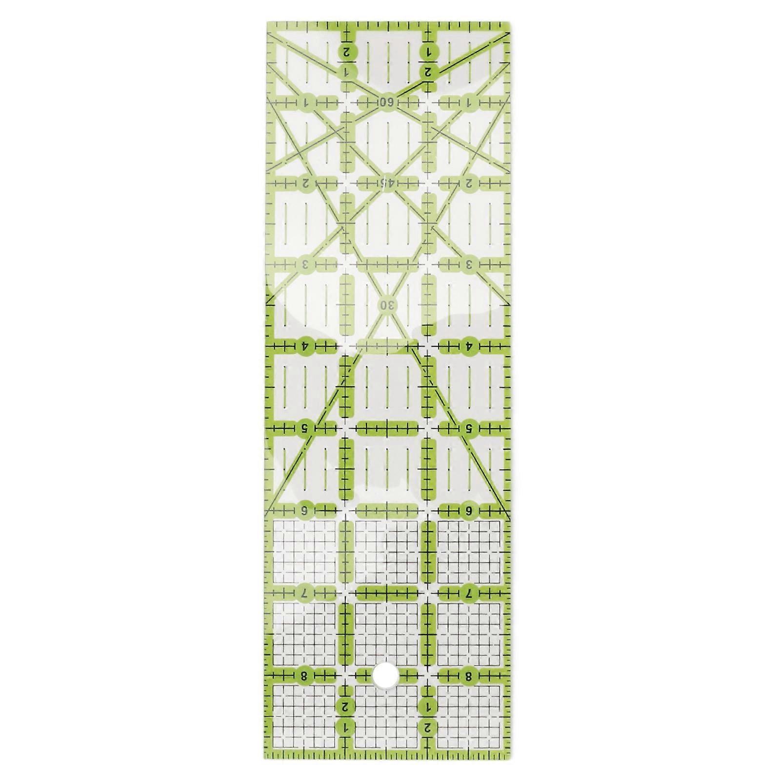 Quilting Ruler Acrylic Rectangular Transparent Simple Operation Sturdy Durable Household Sewing Ruler