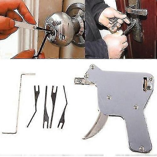 Set Pick Gun Locksmith Tool Door Opener Lockpicking Practice Kit Herramientas