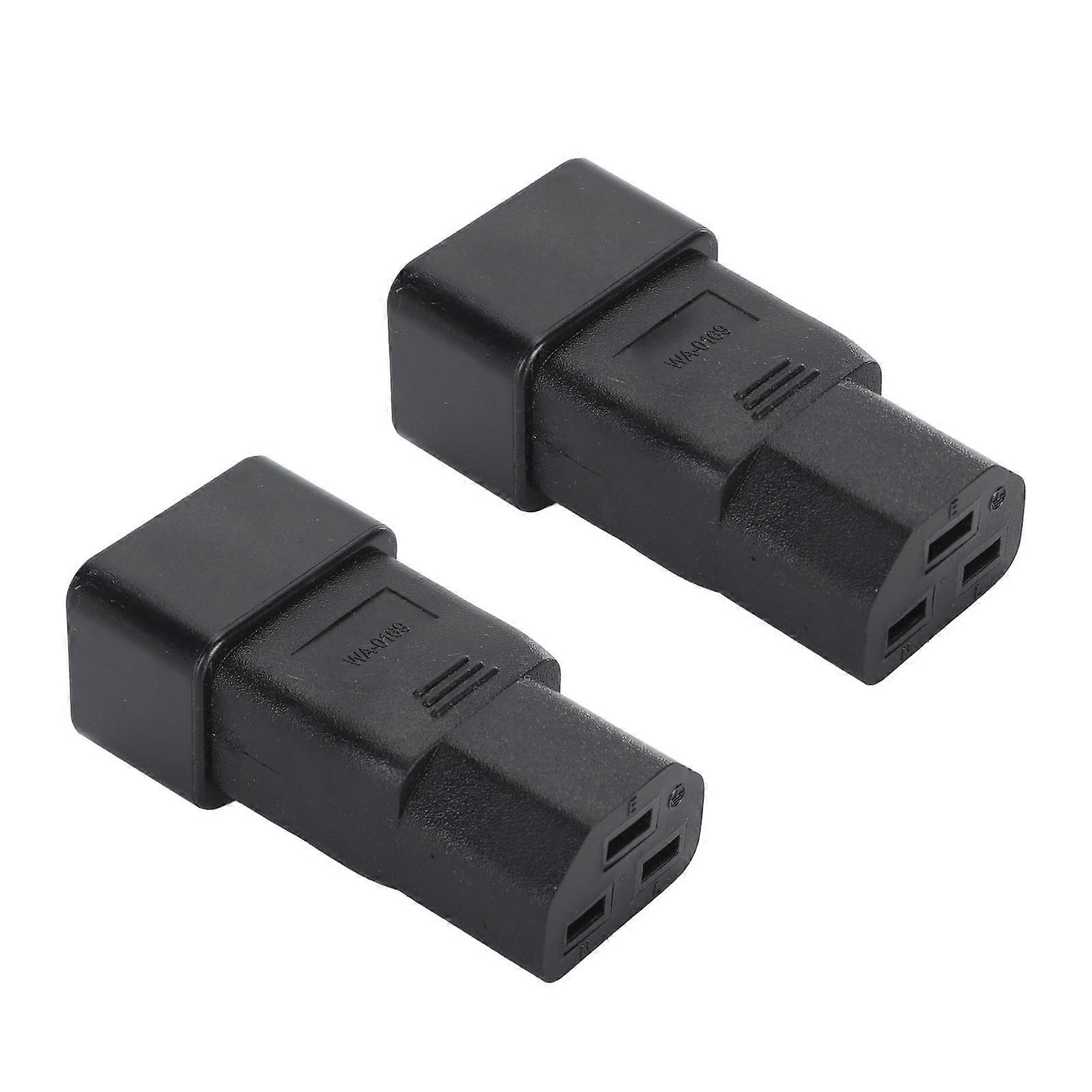 2 Stück IEC320 C20 auf IEC320 C21 Netzteil, professioneller Plug-and-Play-Netzsteckeradapter C20 auf C21 für USV-Stromversorgung, PDU-Server