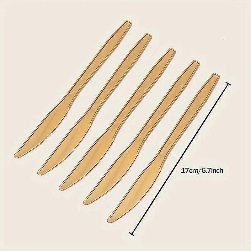 25pcs Sepia Reusable Plastic Cutlery Set - Durable, Easy-to-Clean, Perfect for Parties, Restaurants, Cake Cutting and Everyday Dining - Eid Al-Adha Mu