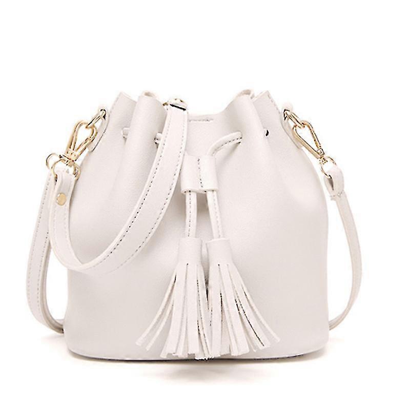 Large Women's Bags With Drawstring, Suitable For Traveling, Traveling, Shopping 21 * 19 * 13 Cm (white)