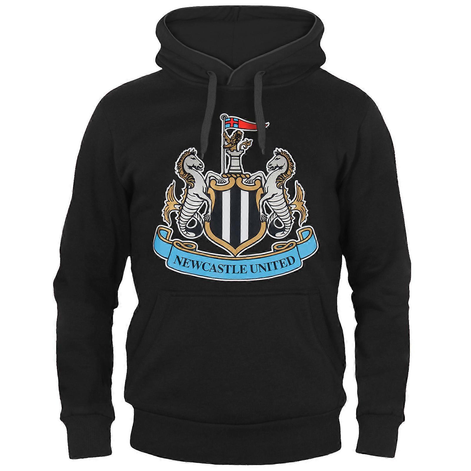 Felpa Con Cappuccio Newcastle United FC, Pile Sherpa Foderato, Motivo Mimetico, Taglia Unica, Nero