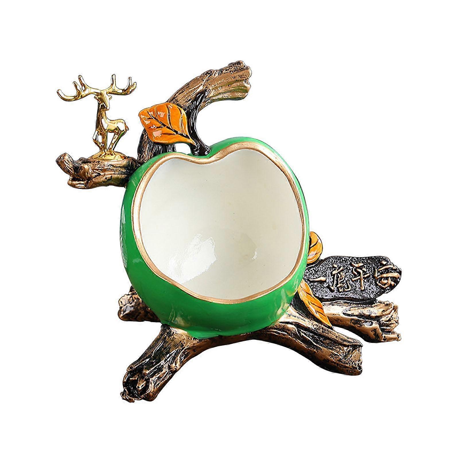 Storage Box Decoration Ornament Apple Statue for Entrance Cabinet Shelf