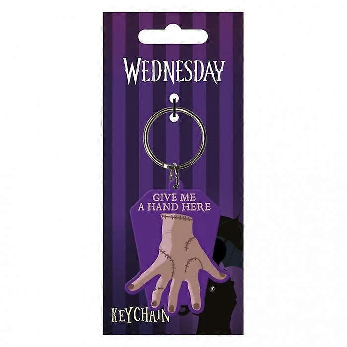 Wednesday Give Me A Hand Keyring