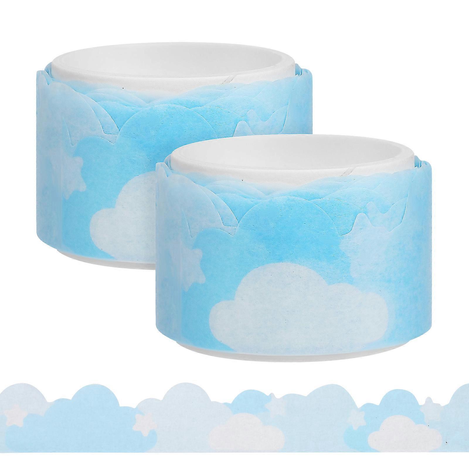 2 Rolls Washi Tapes Decorative Tape Thin Washi Tape Craft Tape Wrapping Tape For Scrapbook Journaling