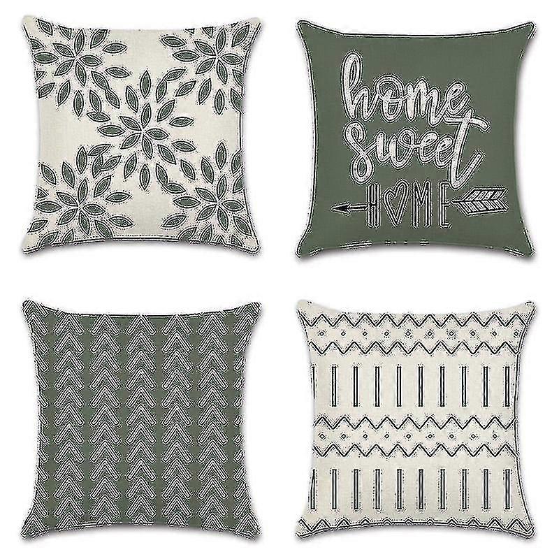 4 Pillowcases Square Pillowcase Decorative Pillowcase