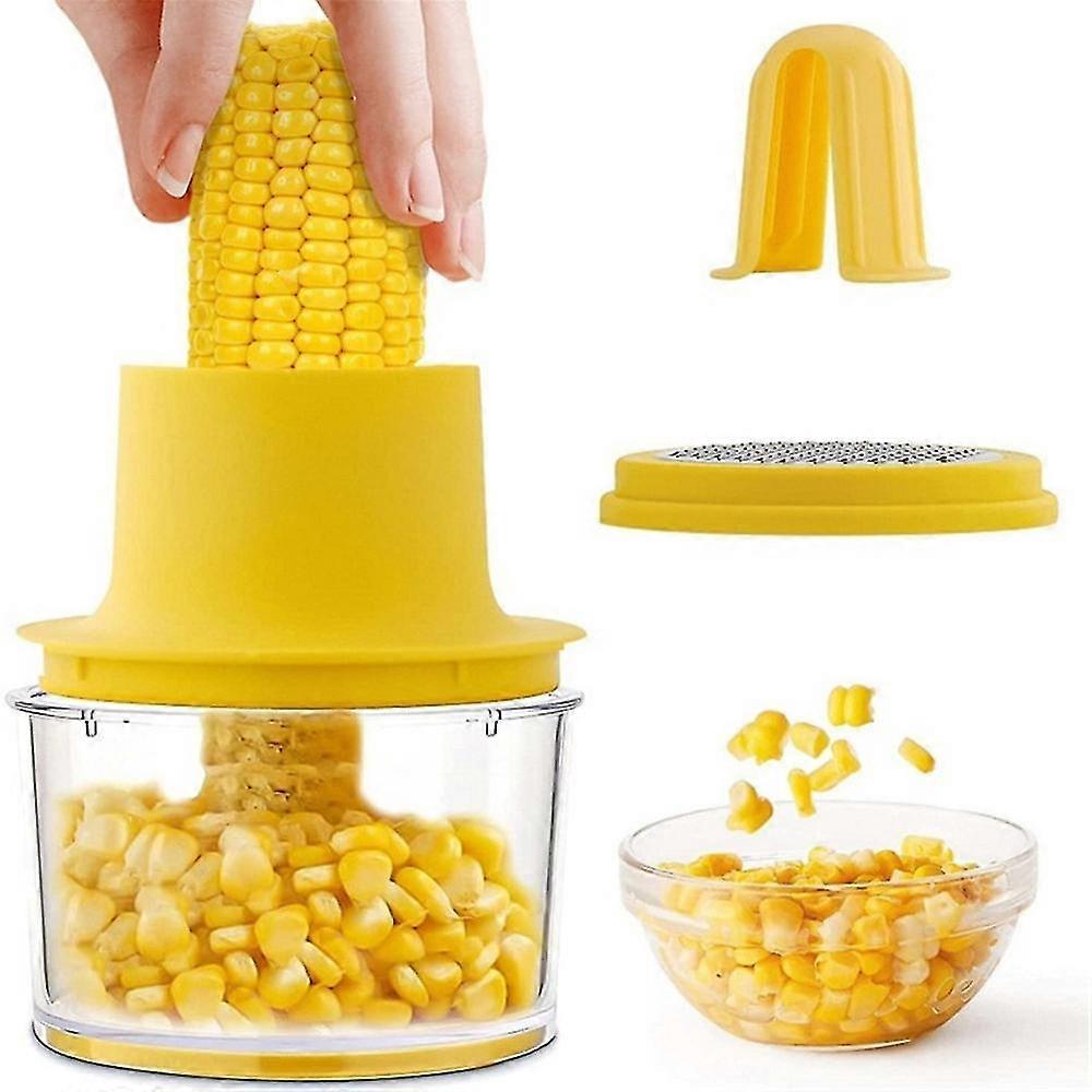 Household peeling corn kernels grind garlic ginger