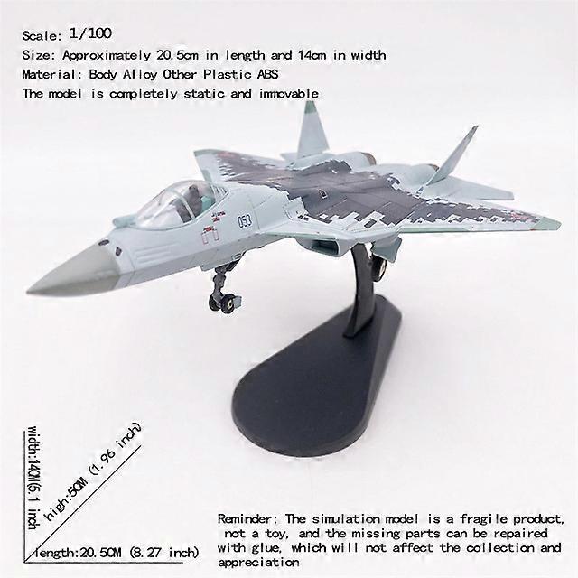 JASON TUTU 1/100 Scale Russian Su 57 fighter stealth aircraft model Su-57 Plane Model Drop shipping