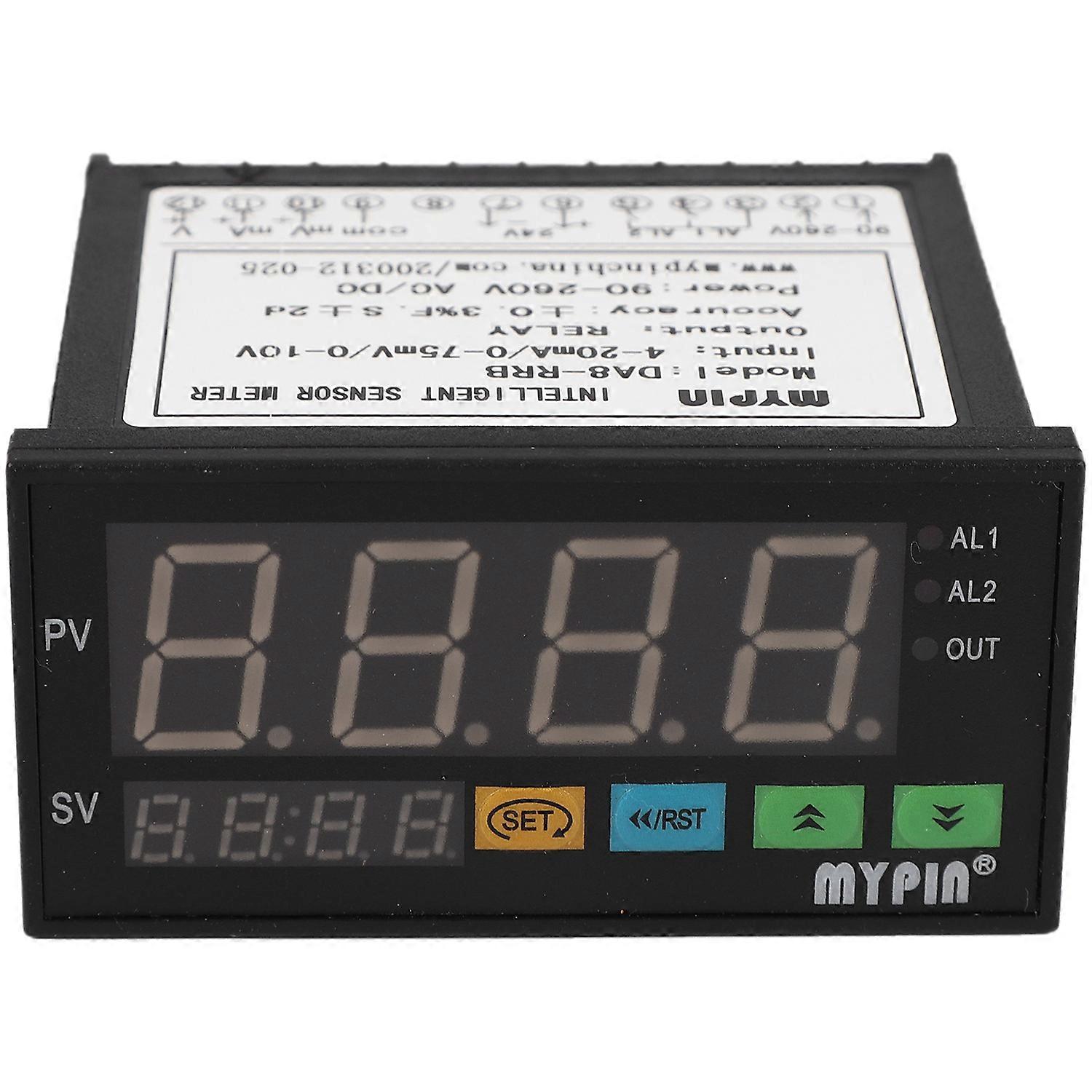 Digital Sensor Meter Multi-Functional Intelligent Led Display 0-75Mv/4-20Ma/0-10V 2 Relay Alarm Ou