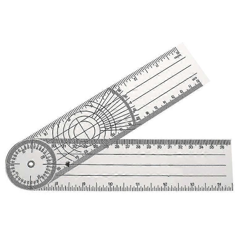 Spinal Goniometer 360 Degree Physical Therapy Angle Protractor Ruler Gauge